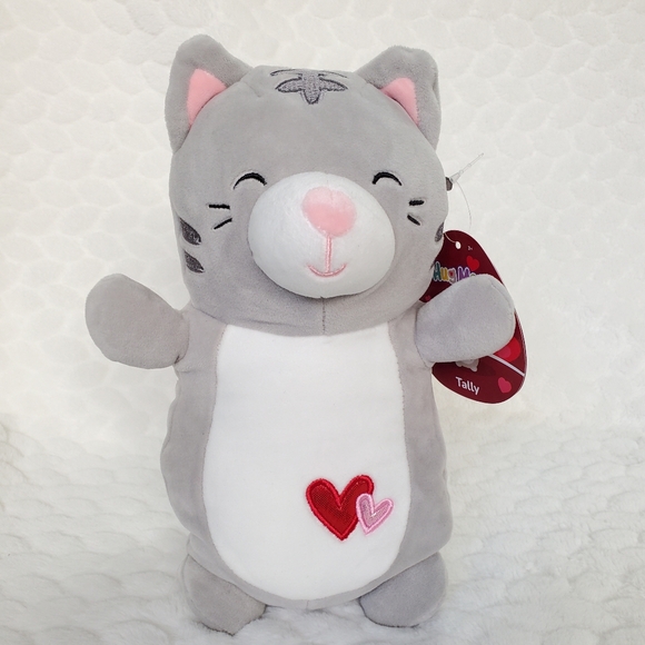 Tally Hugmees Squishmallows 10 Inch BNWT Valentines Day Cat Plush Toy - Picture 1 of 7